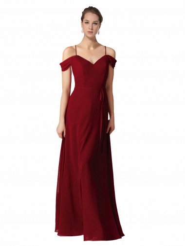 Best Chiffon with Beaded Embroidery Bridesmaid Dress