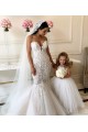 Ivory Ball Gown Chapel Train Sleeveless Flower Girl Dress